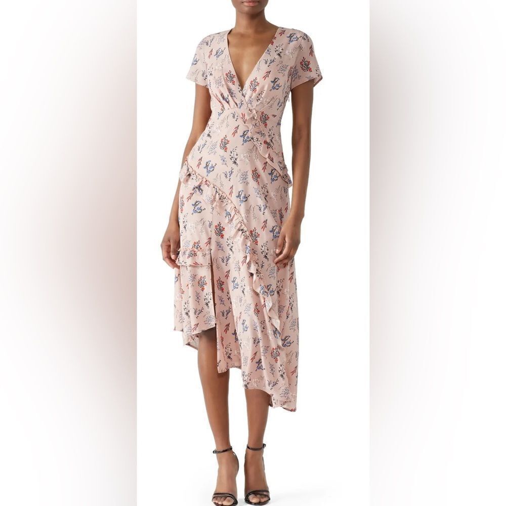 Louna Pink Elizabeth Floral Dress Size Medium